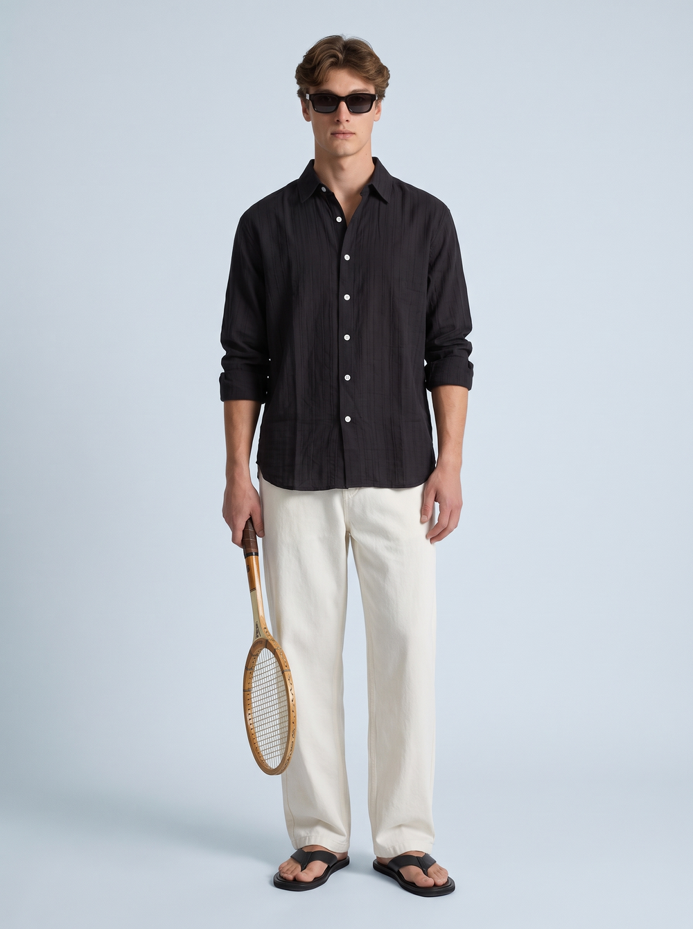 Onyx Self-Stripe Shirt
