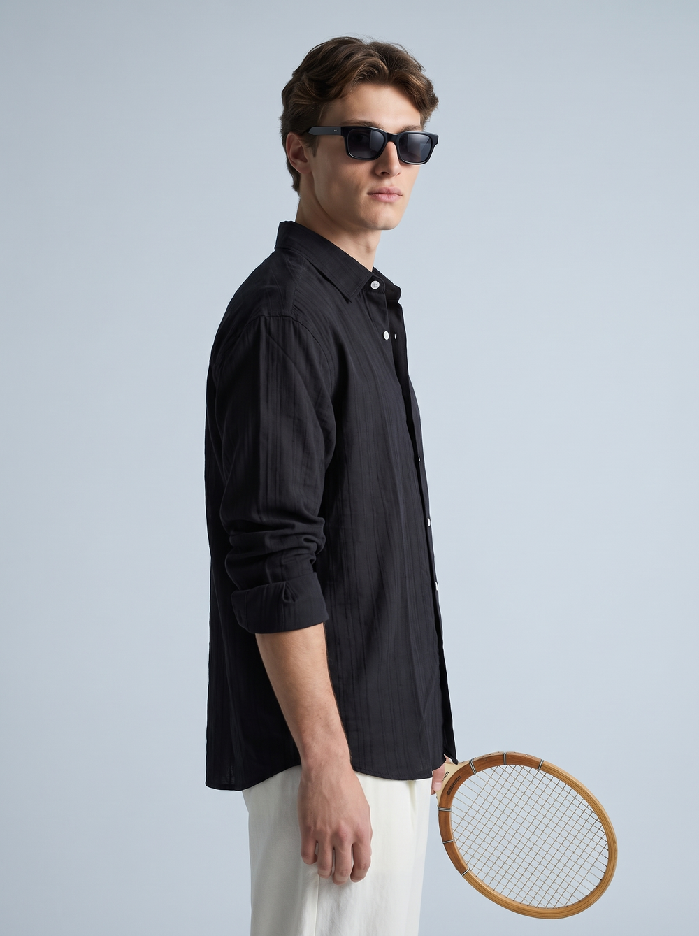 Onyx Self-Stripe Shirt