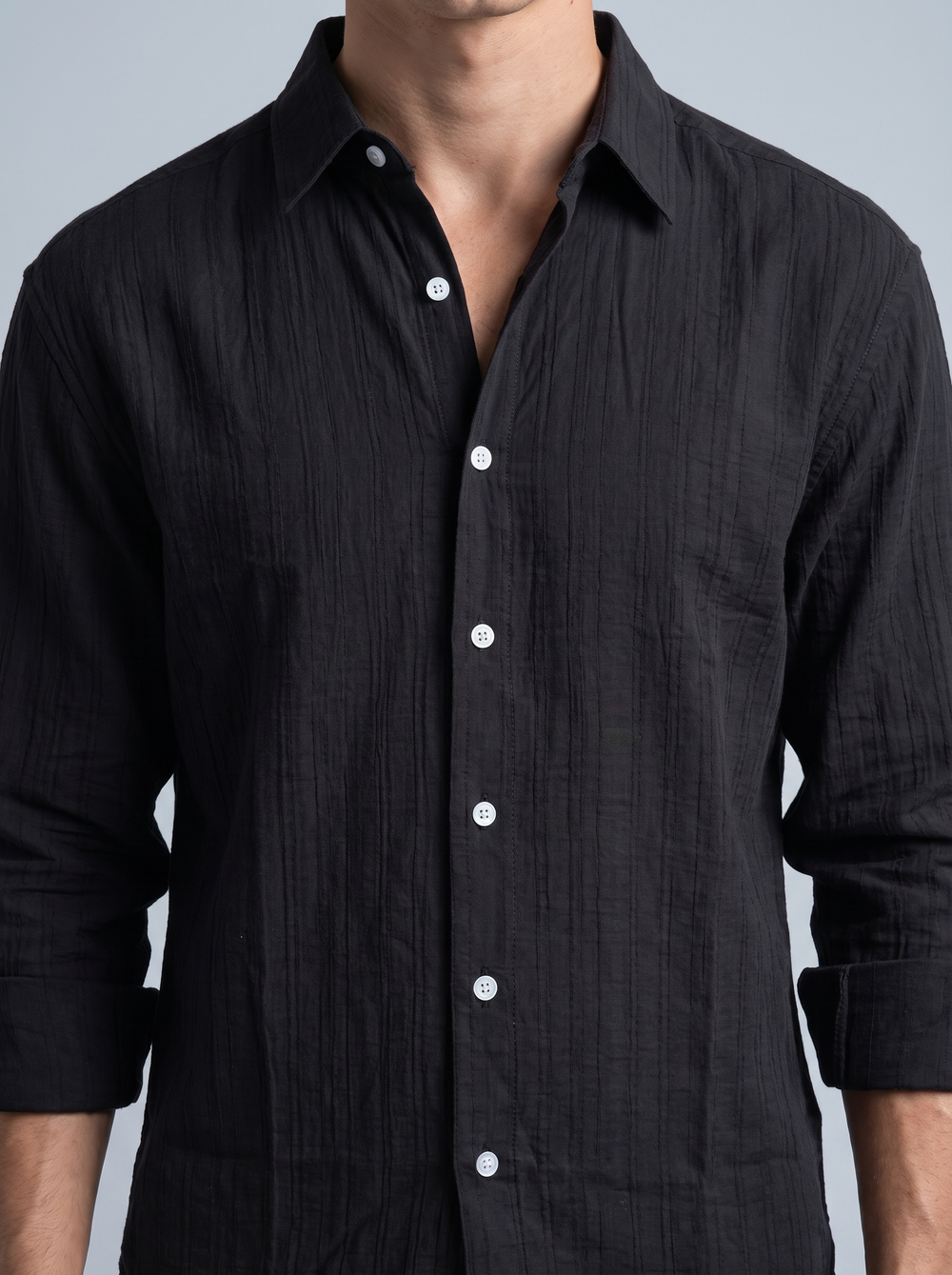 Onyx Self-Stripe Shirt