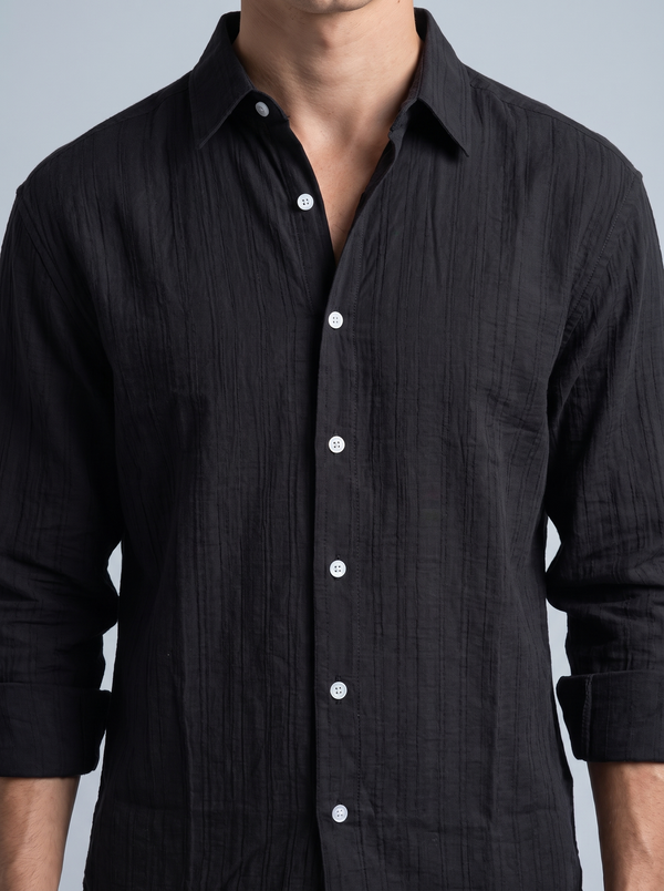 Onyx Self-Stripe Shirt