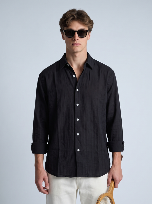 Onyx Self-Stripe Shirt