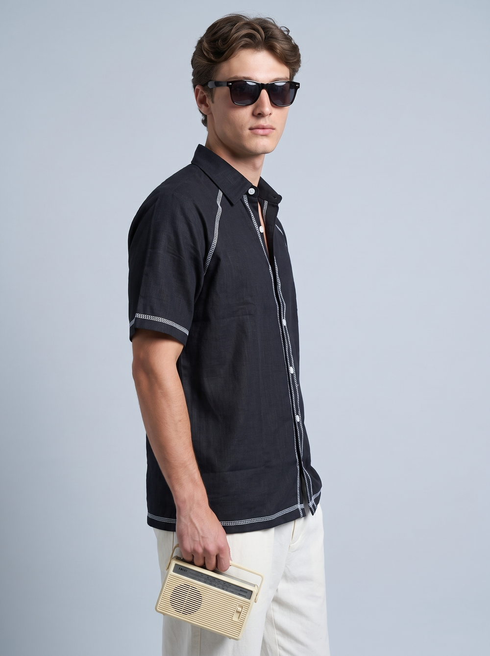 Ink Ladder Linen Shirt