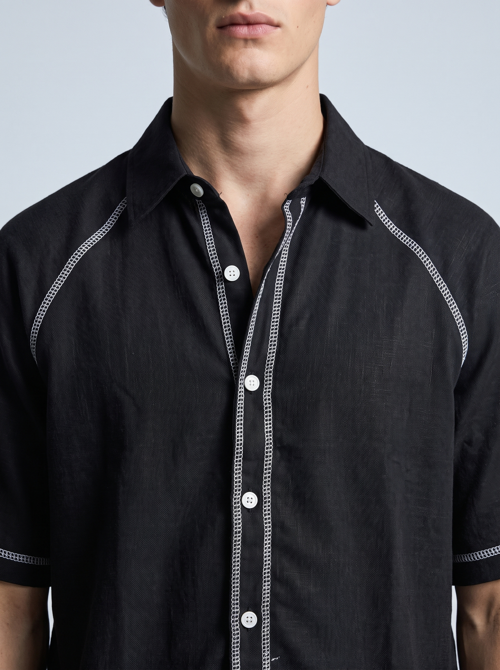 Ink Ladder Linen Shirt