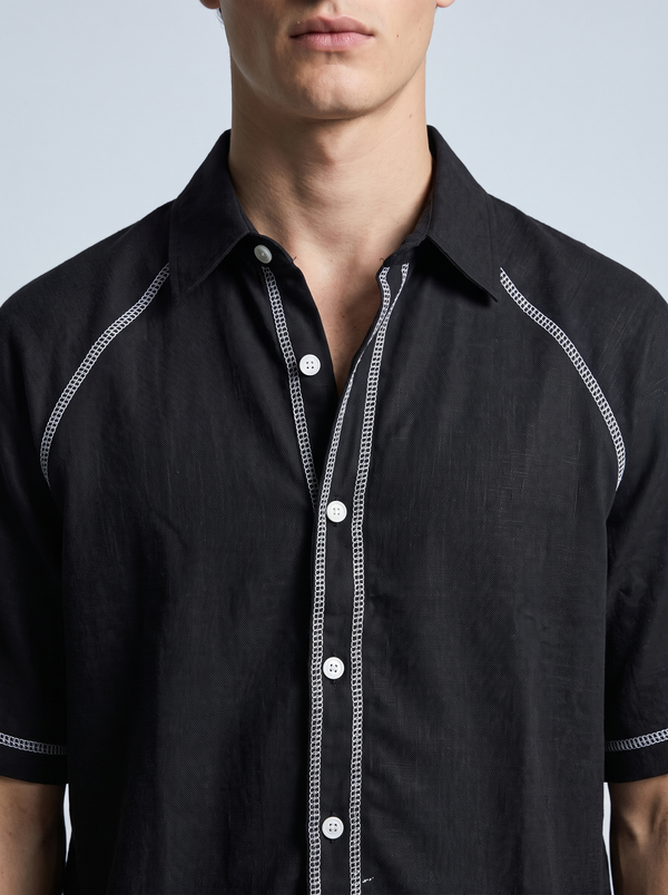 Ink Ladder Linen Shirt