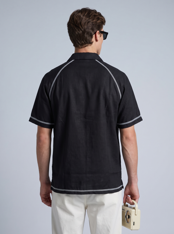 Ink Ladder Linen Shirt