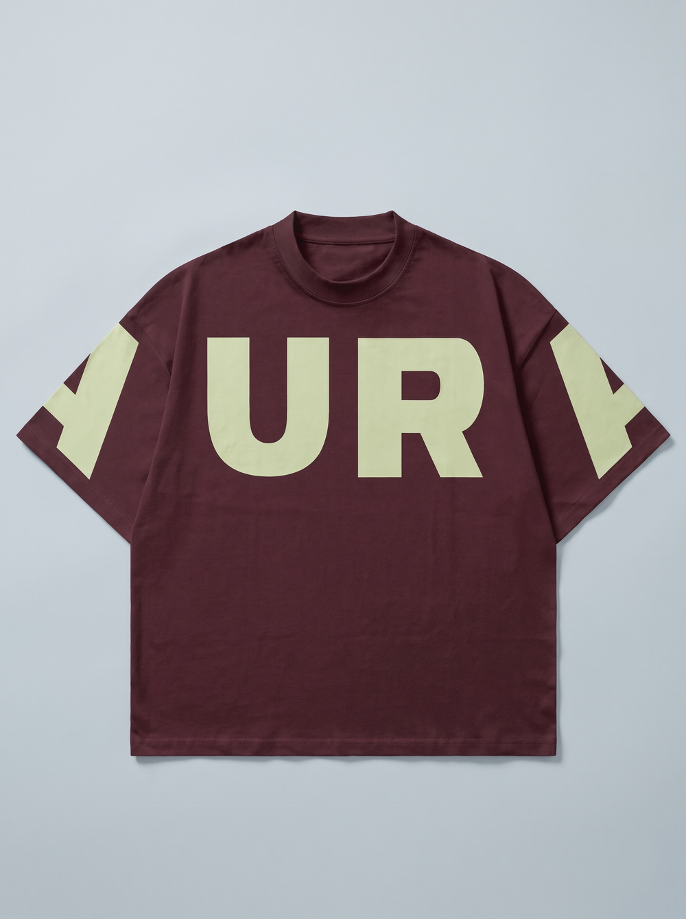 “A-to-A” Maroon Boxy tee