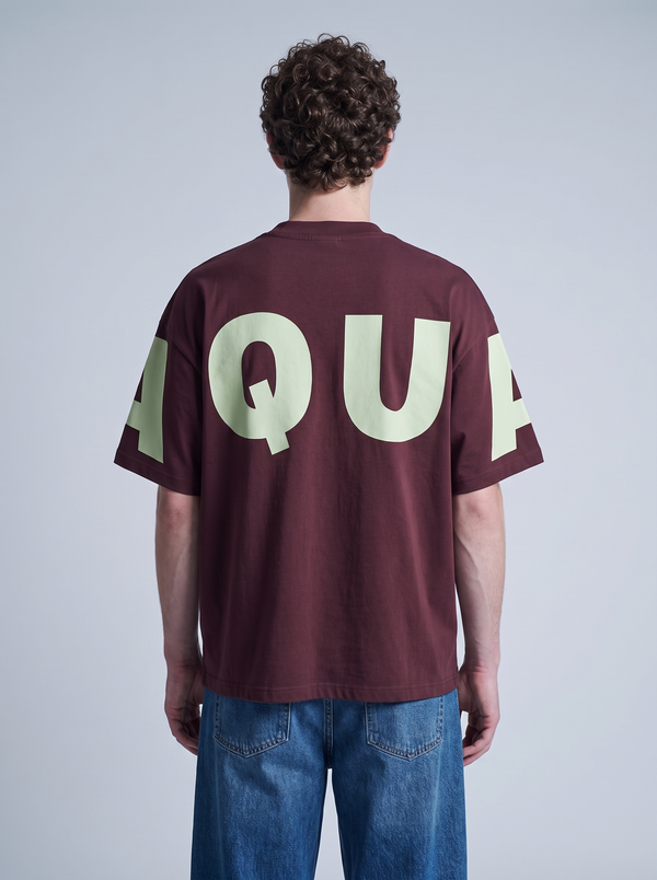 “A-to-A” Maroon Boxy tee