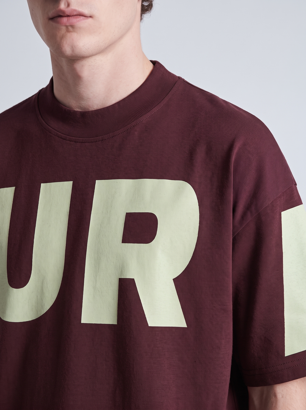 “A-to-A” Maroon Boxy tee