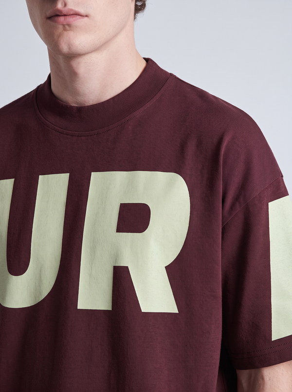 “A-to-A” Maroon Boxy tee