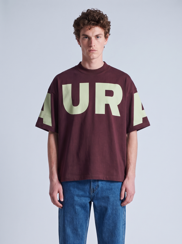 “A-to-A” Maroon Boxy tee